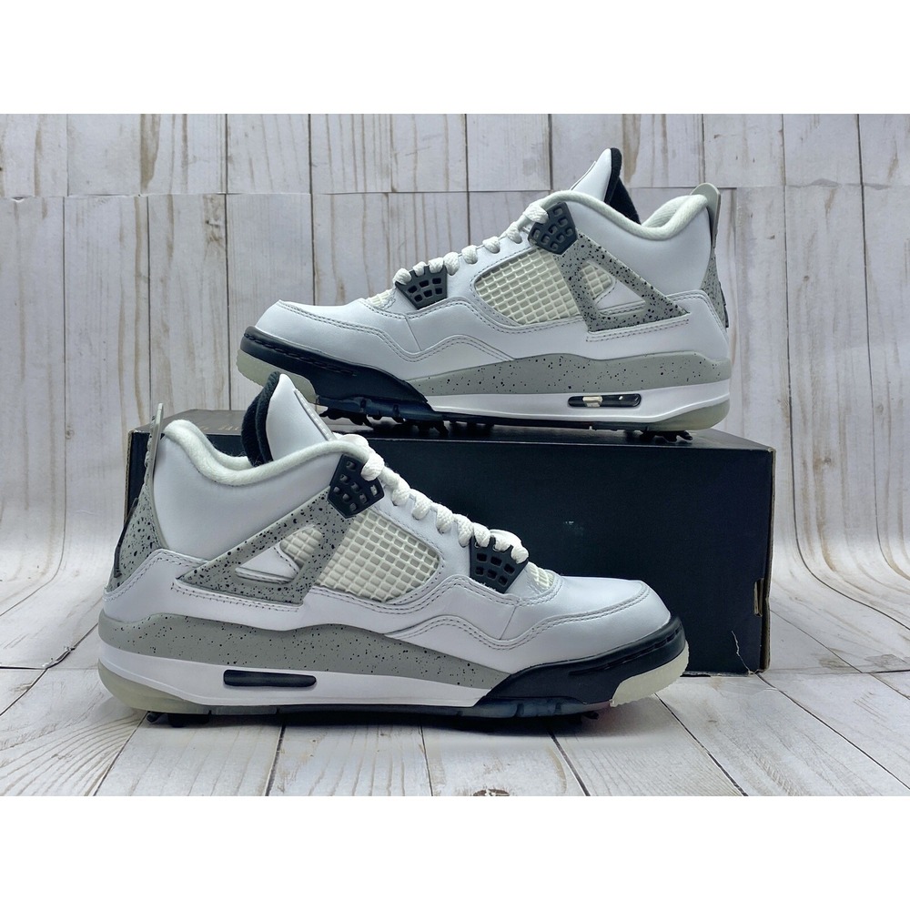 Nike Air Jordan Retro 4 Golf White Cement Size 7 CU9981 100